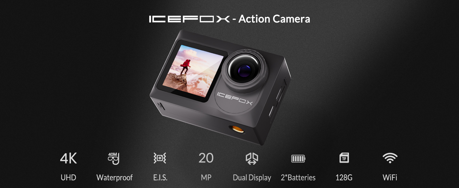 Amazon.com : icefox i8 Action Camera with 20MP, 5X Zoom